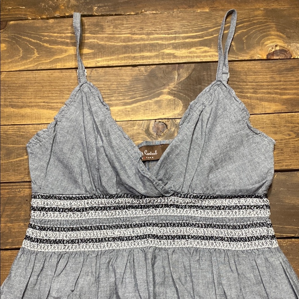 Speed Control Gray Mini Dress - Picture 3 of 9